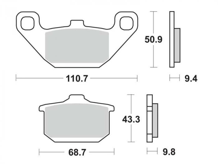 Brake pads - Standard (dbg026-st / dbg026st)