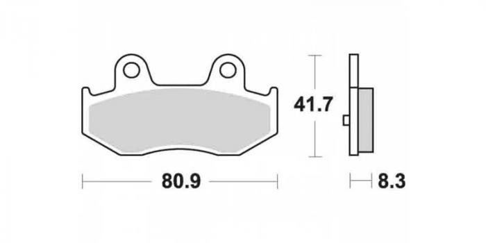 Remblokken - Scooter (dbg355-sc / dbg355sc)